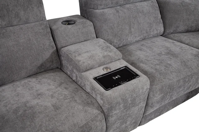 Austin Graphite Dual Power Sectional