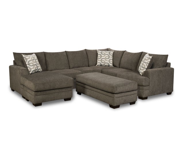Bailey Charcoal With Ottoman