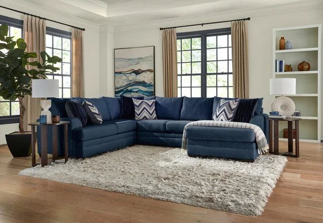 Pippa Navy 3Pc Sectional