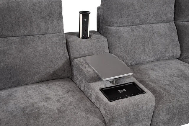 Austin Graphite Dual Power Sectional